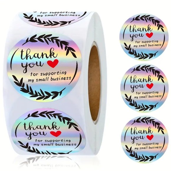 500 Thank You Stickers - Picture 1 of 3